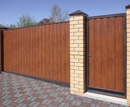 Ворота из металлического сайдинга в Светлограде